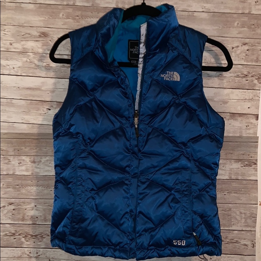 Euc the north face 550 puffer vest size XS
